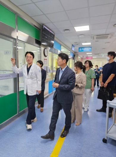 전북자치도, 전북대학교병원 방문 비상진료체계 점검